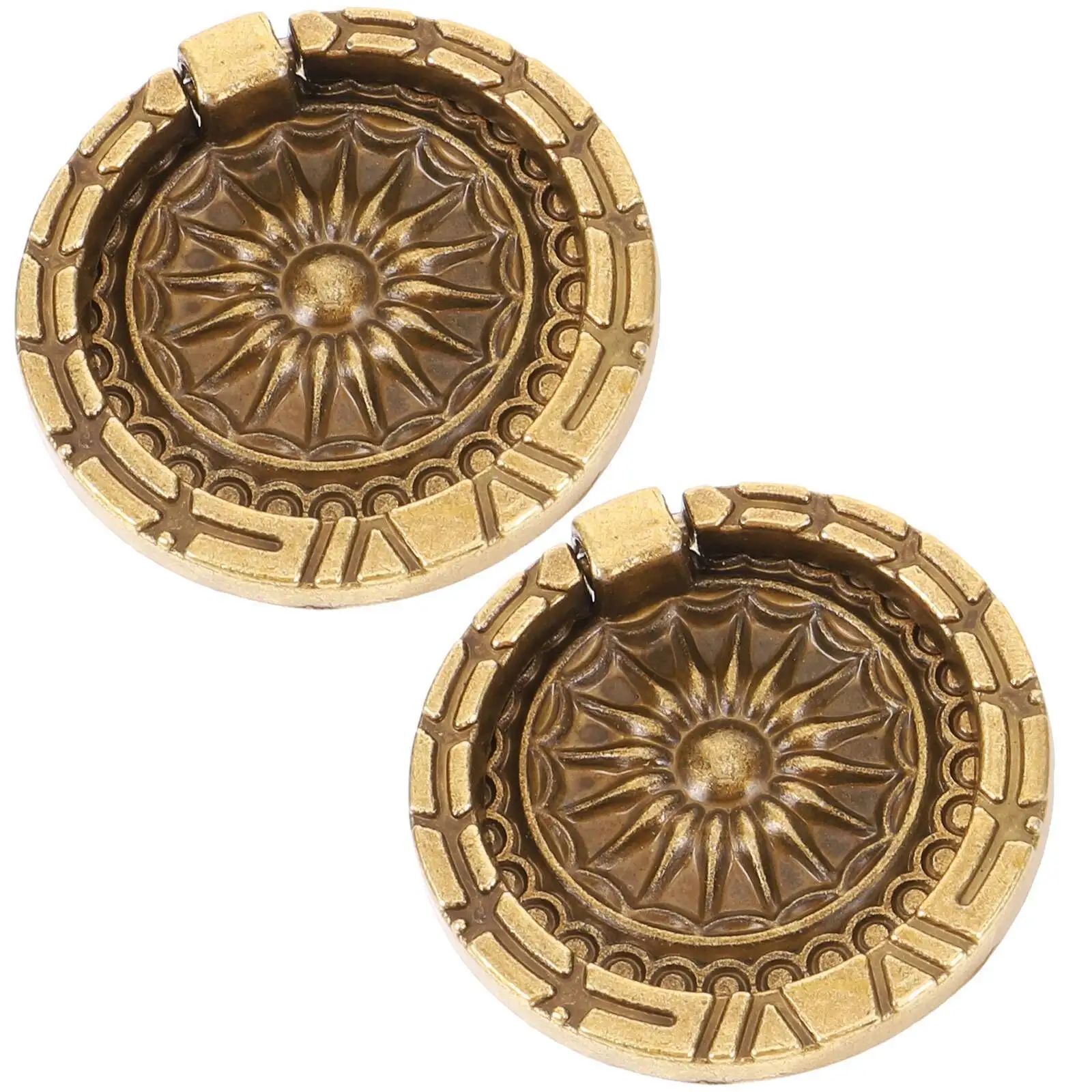 2 قطعة سبائك الزنك خزانة خمر مقابض الأدراج الأثاث يسحب الأجهزة الزخرفية مضمد المقابض #1