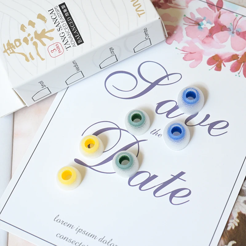 تانغزو تانغ سانكاي عزل الضوضاء سيليكون الأذن نصائح لينة سماعات الأذن غطاء تحسين وضوح ل وان ER SG/الأميرة تشانغل/MK4 IEM