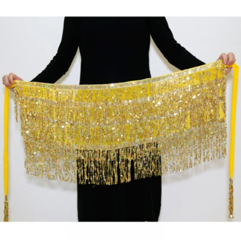 New Belly dance waist chain accessories hip scarf skirt Indian dance waist seal chiffon belt shows waist scarf