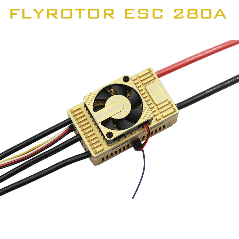 

FLYROTOR 280A SBEC HV ESC 6-14S Lipo Brushless Speed Controller ESC for 700-800 Electric Helicopter/Fixed-Wing Goosky SAB ALIGN