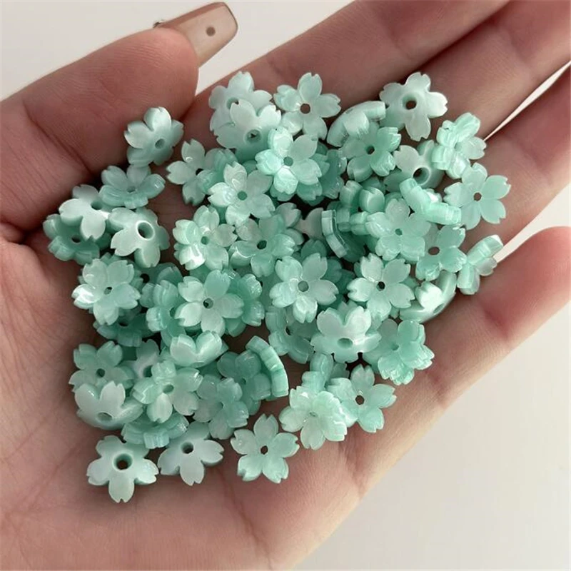 

new creative Imitate shell 12mm torus petal beads cap acetic acid connectors for diy earrings hairpin jewelry making accessories