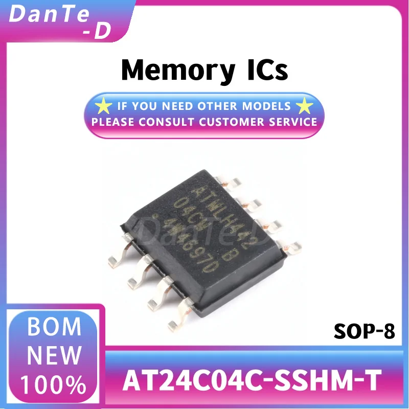 10PCS AT24C04C-SSHM-T EEPROM memory chip SOP-8 new original authentic