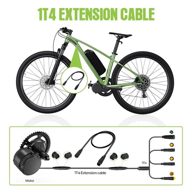 【TRAVEL ESSENTIAL】Electric Bike Extension Cable For Bafang CAN Protocol For Electric Bicycle Display Extension Cable