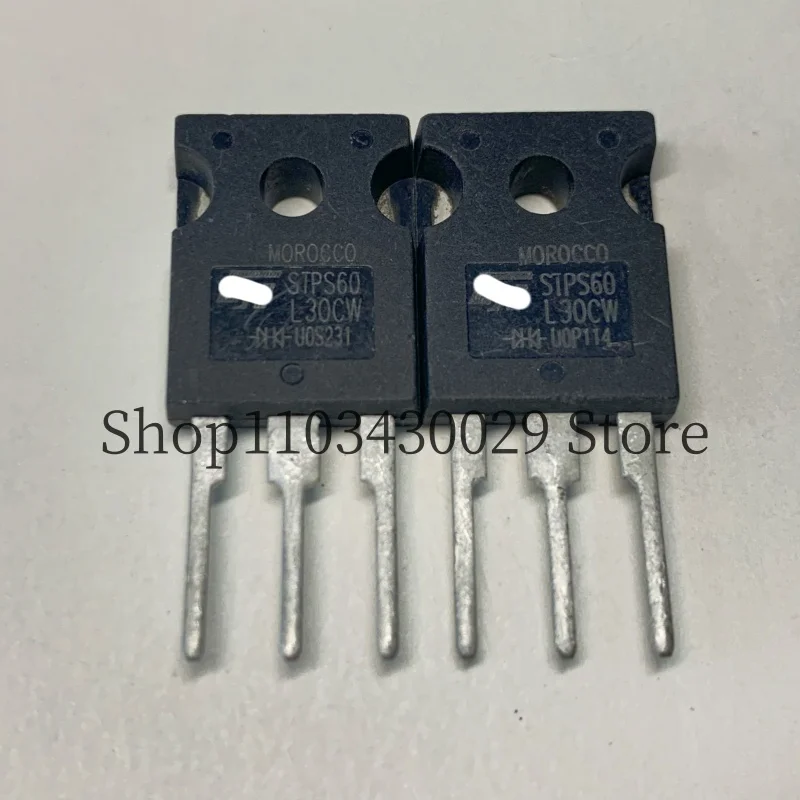 10Pcs New Original STPS60L30CW TO-247 60A 30V Schottky Rectifier Diode