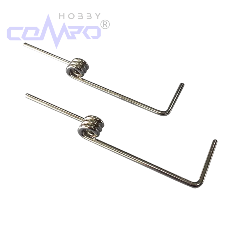 Support de roue arrière D2 mm, 5 pièces, ressort/D4mm de longueur 145mm, tige à ressorts métalliques, roue avant de train d'atterrissage pour pièces de modèle d'avion RC