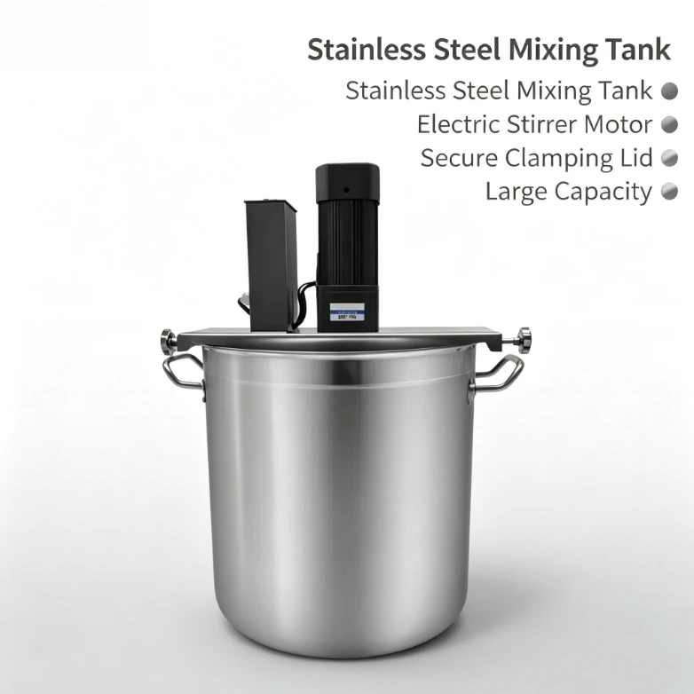 Automatic Sauce Cooker Stainless Steel Electric Stirring Pot Commercial Chili Oil Jam Heating Mixer Food Processing Machine