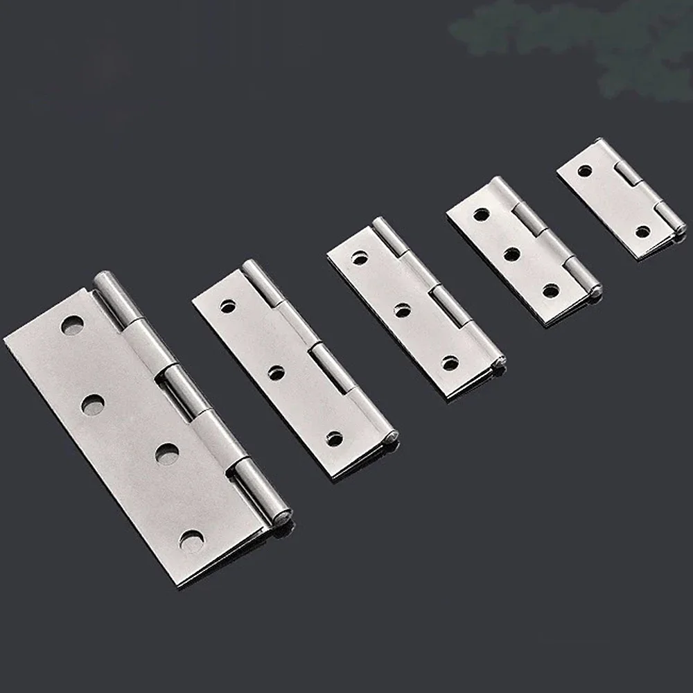 1-4 Inch Universal Door Hinges Connector Stainless Steel Furniture Drawer Cabinet Fitting Hinge Home Doors Hardware Accessories