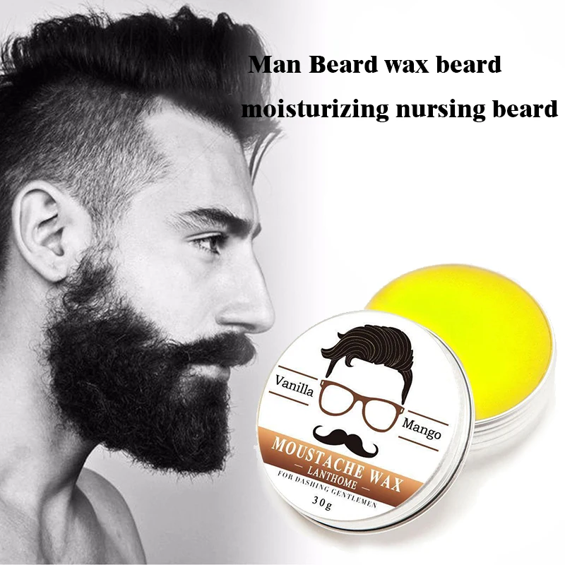 Baume à barbe naturel pour avertir les hommes, huile de croissance de la barbe, hydratant, lissant, fringant, coiffage de la barbe, crème de soin professionnel