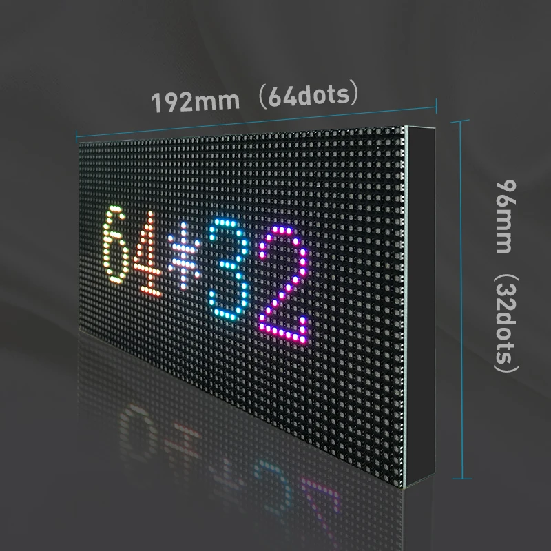 P3 Led Screen Panel Module Indoor 1/16 Scan 192*96Mm 64*32 Pixels 3in1 Rgb Smd Volledige kleur P3 Led Display Module