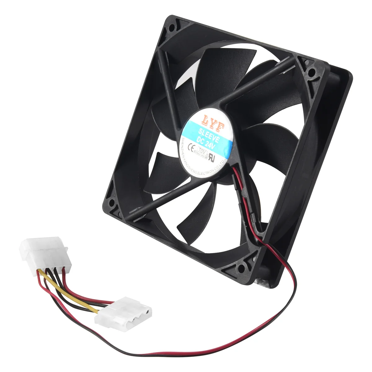 120mm x 25mm DC 24V 4Pin Sleeve Bearing Computer Case Cooling Fan