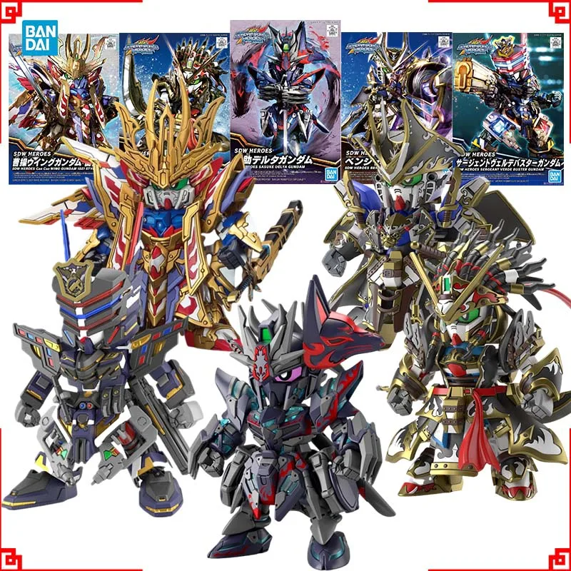 

Конструктор Bandai Gundam SDW Wing Isei Delta Second V V2 Verde Buster, фигурка, набор для сборки, аниме-фигурки, игрушки для мальчиков