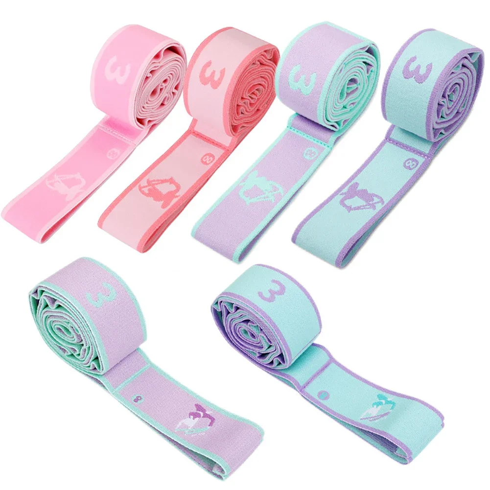 Resistance Band Yoga Auxiliary Stretching Belt Latin Training Elastic Bands Children Adults Pilates Dance Loop Fitness Tension