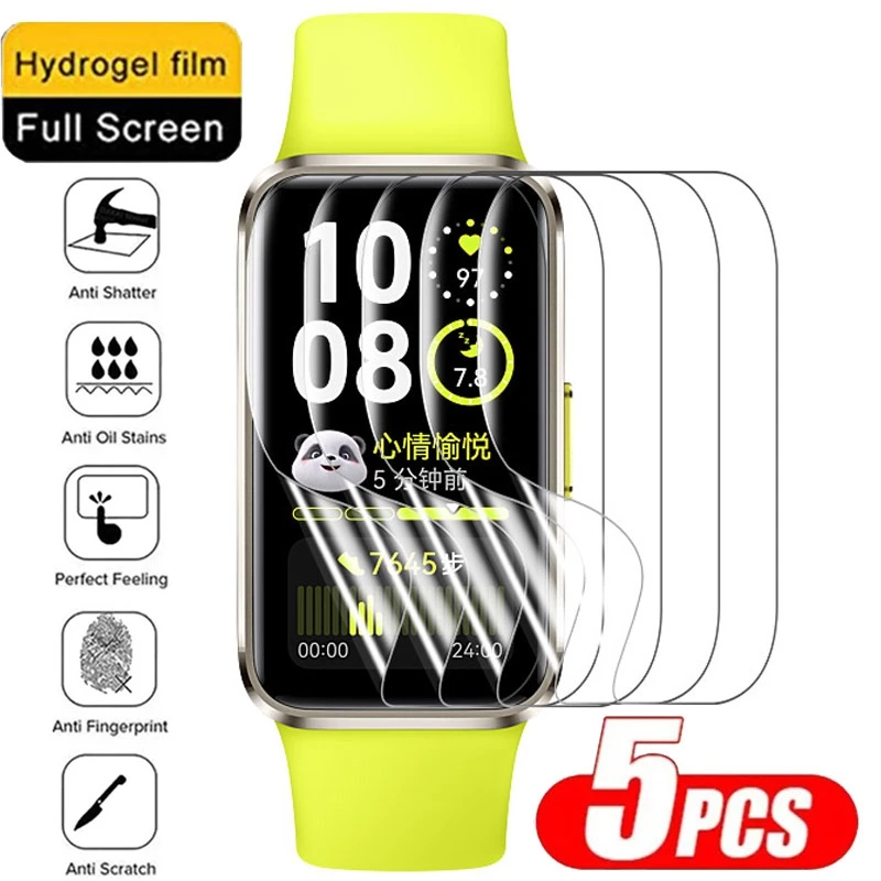 Hydrogel Film For Huawei Band 10 9 8 Screen Protector Anti Scratch film For Huawei Band 10/9/8 Smartwatch Accessories(Not Glass)