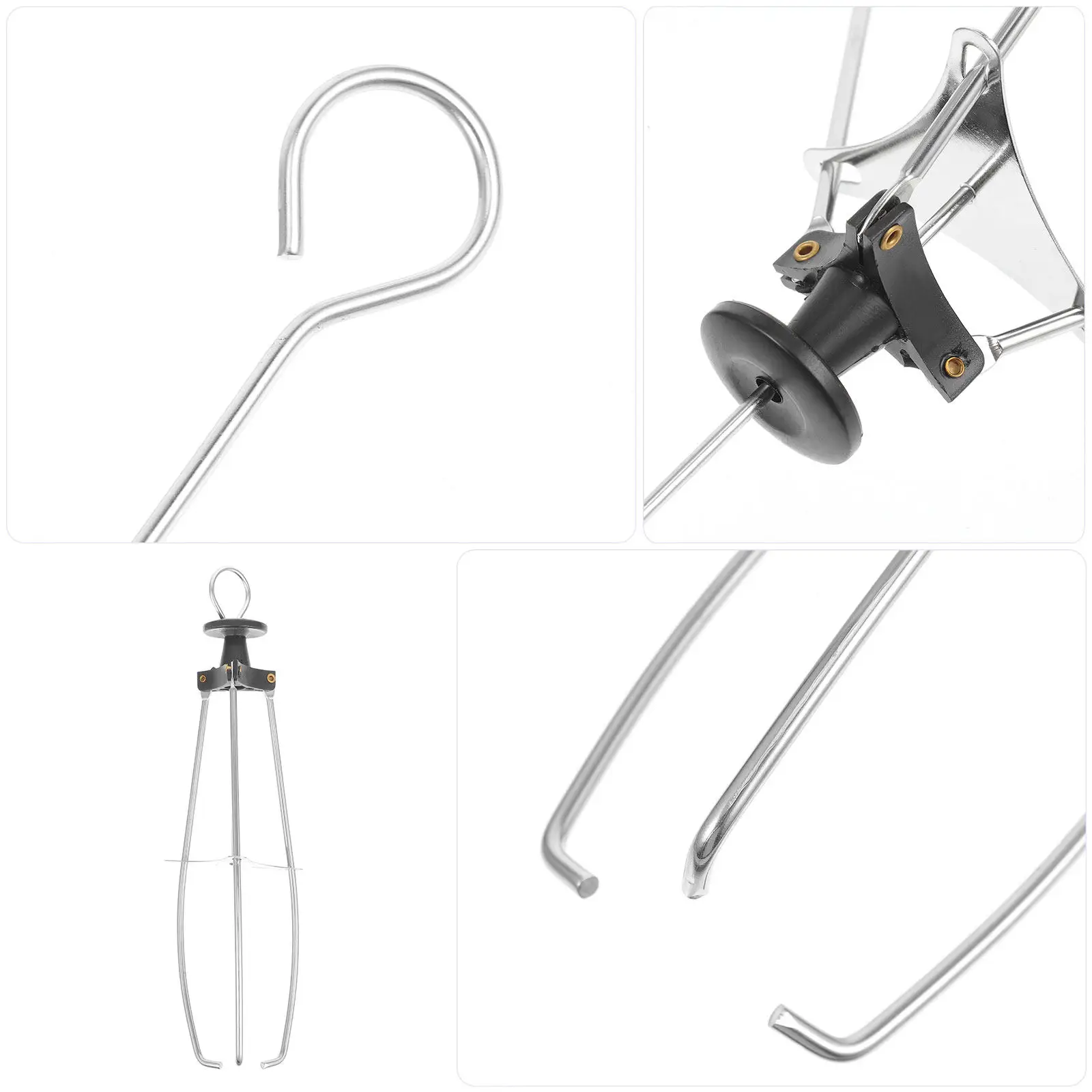 3 Claws Stainless Steel Kitchen Bowl Clip Clamp Heat Resistant Anti-Scald Plate Picker Lifter Hot Dish Gripper Pot Holder