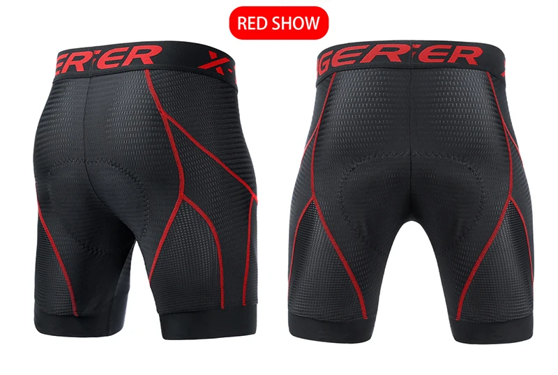 X-TIGER Herren-Radunterwäsche-Shorts, 5D-gepolstert, für Sport, Reiten, Fahrrad, Fahrrad, MTB, Liner-Shorts mit rutschfesten Beingriffen – Detail 16