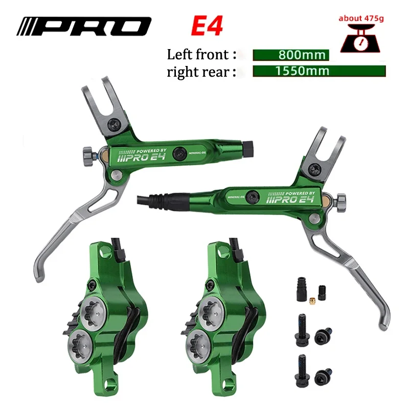 

IIIPRO E4 Ultralight 4 Piston Bicycle Hydraulic Brake 800/1550mm MTB Brake Cooling Oil Pressure AM DH Road Bike Disc Brake