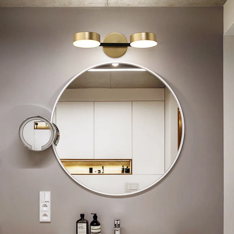 Mirror headlight bathroom mirror cabinet special modern simple bathroom makeup dressing washstand light led mirror light
