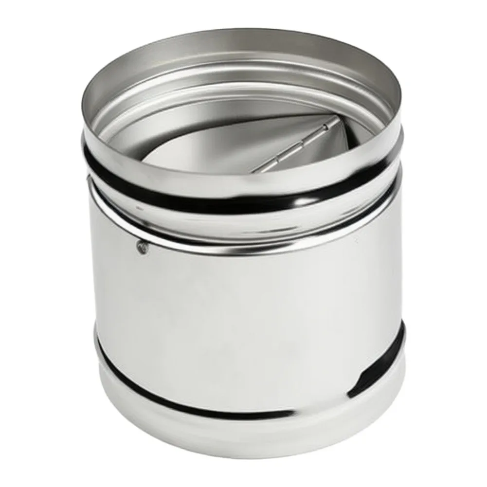 80mm 100mm 125mm Stainless Steel Duct Check Valve Automatic Flap Type Way Flow Control for Ventilation Ducts 80mm