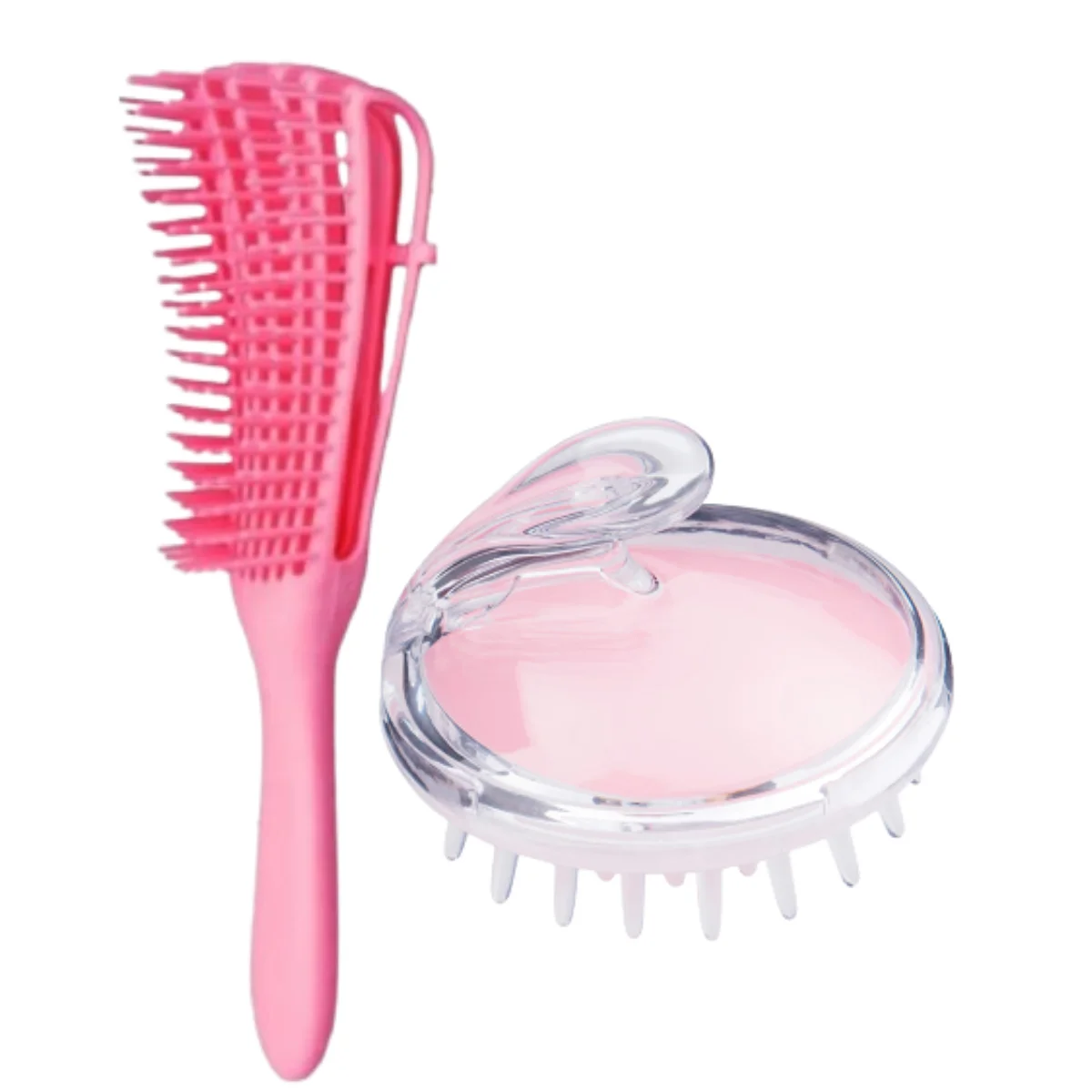 Curned Hair Octopus Brush + Hair Massager Brush