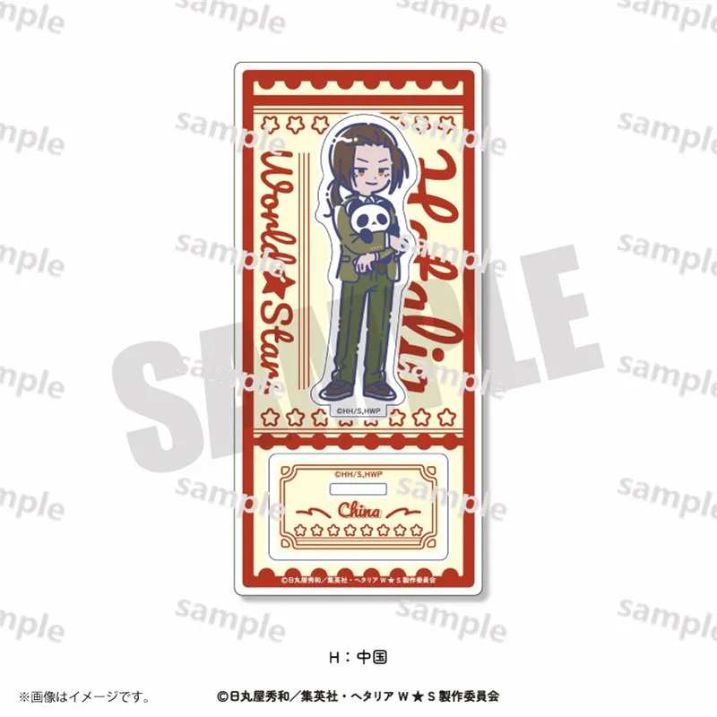 Anime Hetalia: Axis Powers Figures Francis Bonnefoy Ludwig Cosplay Acrylic Stands Model Plate Desk Decor Cute Standing Sign Toy