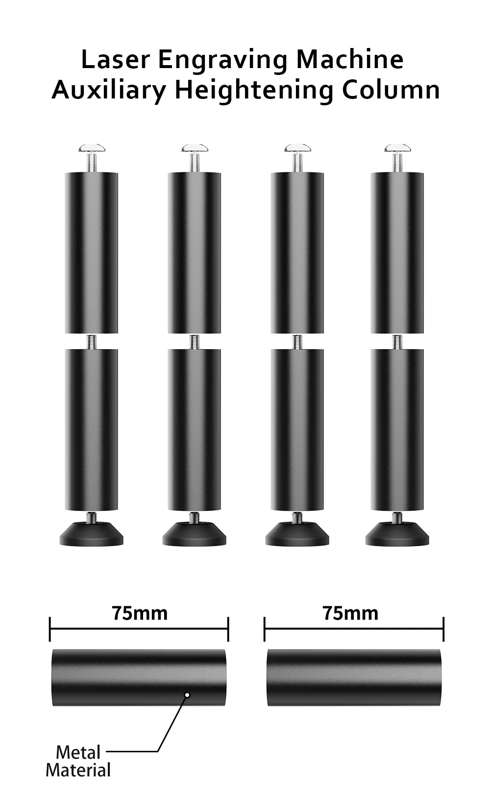 TT-5.5S TT-5.5 Khắc Laser Máy Cắt Laser Phụ Trợ Tăng Chiều Cao Cột ForLaser Khắc Trục Quay Con Lăn Machin