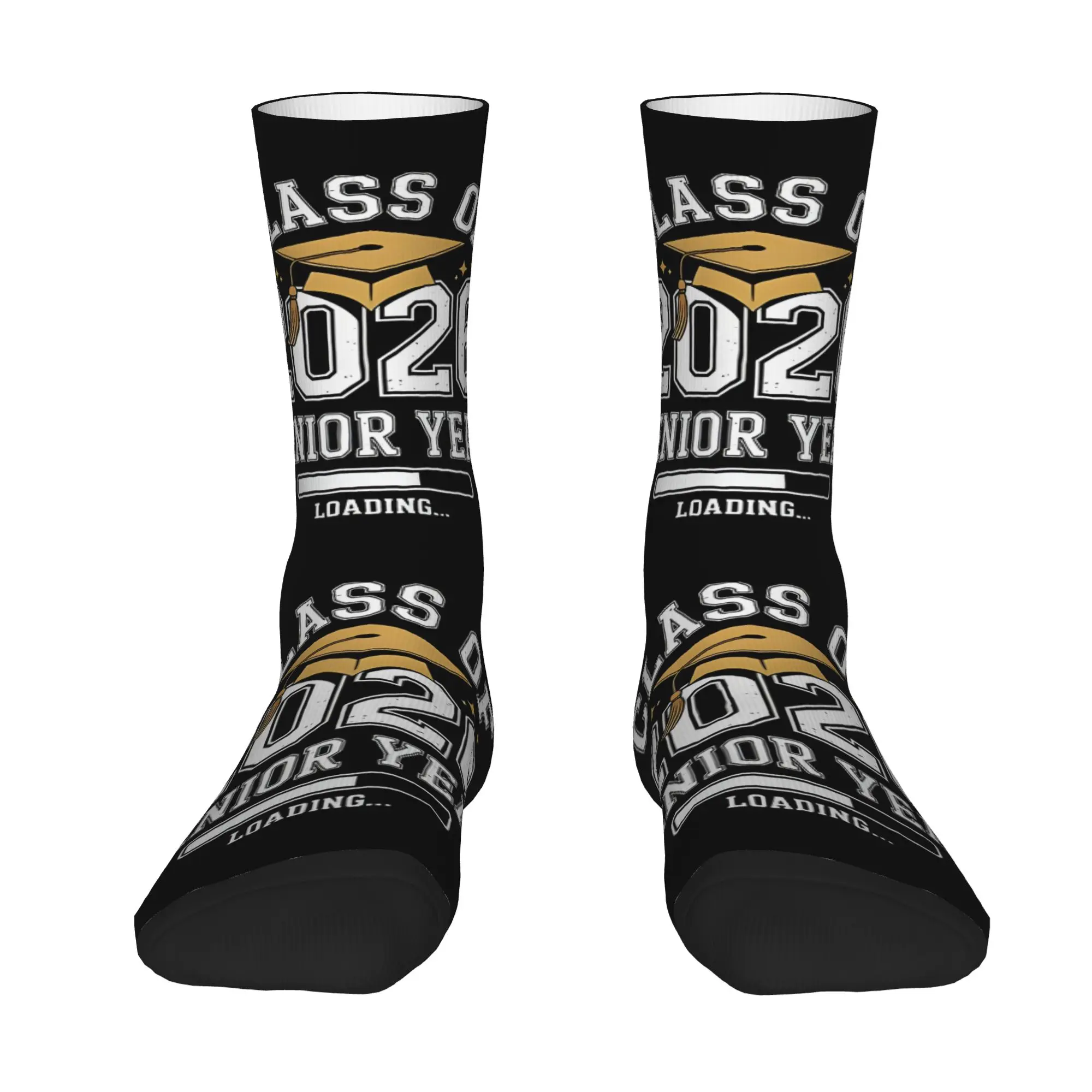 Funny Sock Graduation in 2026 Class Of 2026 Senior Graduate Vintage Quality Pattern Printed Men Crew Socks Casual Men's Socks
