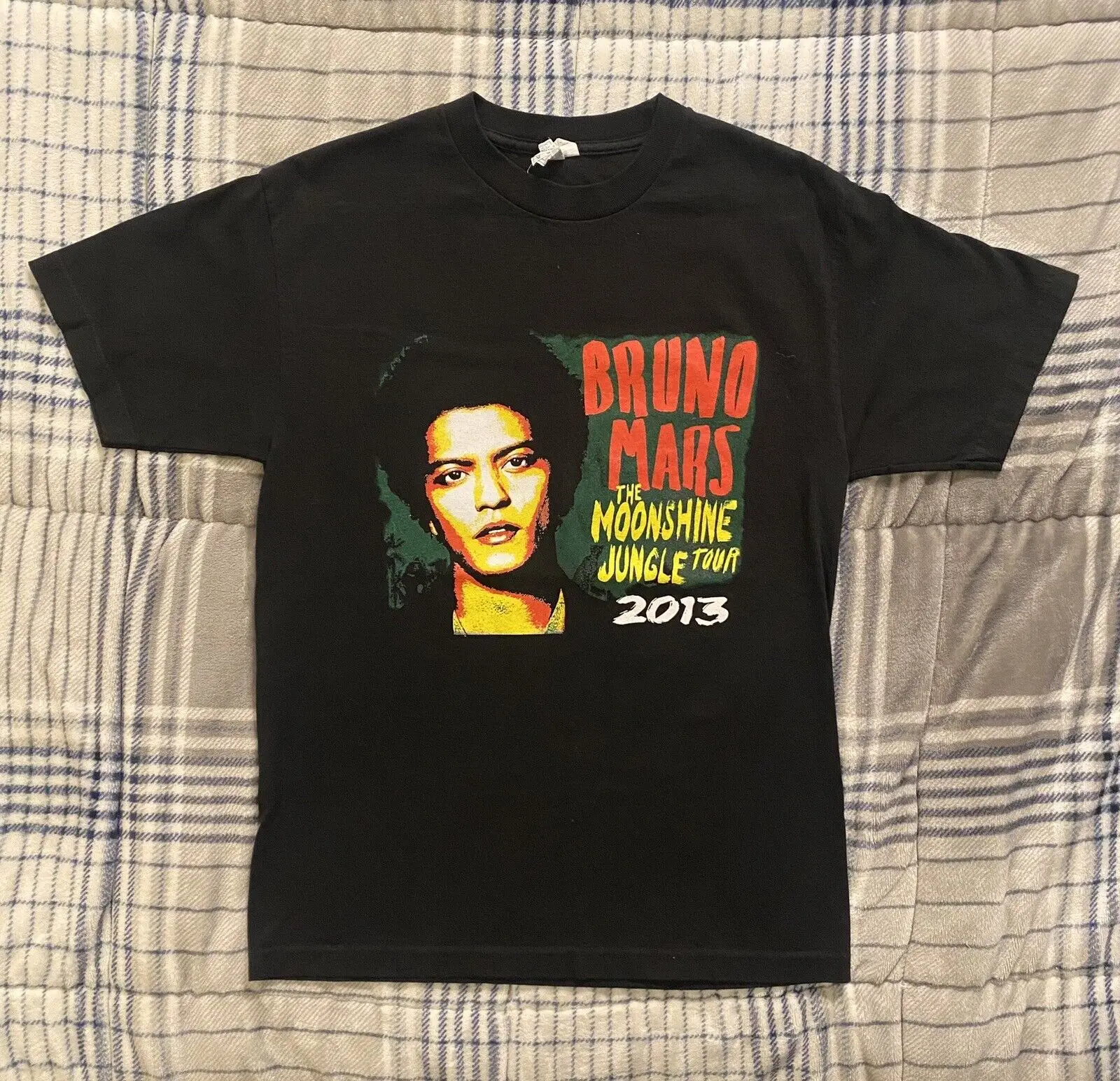 Bruno Mars 2013 Moonshine Jungle Your T Shirt Double Sided Black Men Äôs Medium