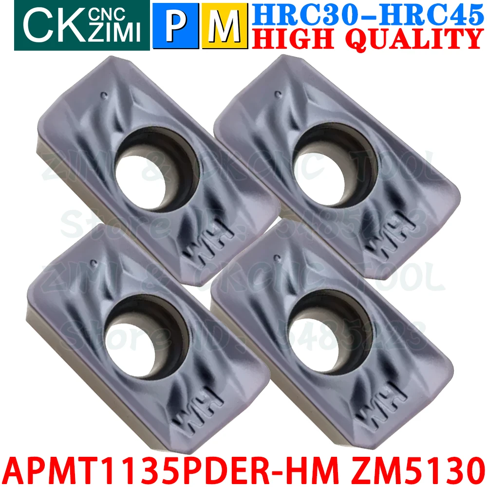 APMT1135PDER-HM ZM5130 APMT 1135 PDER Carbide Inserts Shoulder Milling Inserts Tools CNC Indexable Milling Cutter Cutting Tools