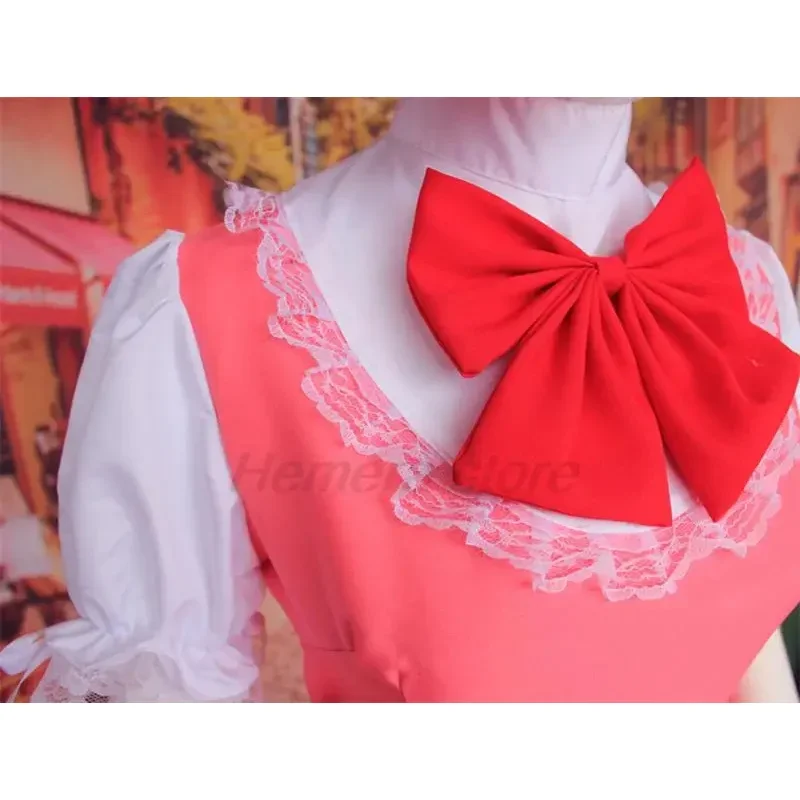 Disfraz de princesa Sakura de Carcaptor rosa para niñas de Anime, disfraz de Lolita para chico, uniforme de combate con tarjeta, delantal, vestido con H MN9