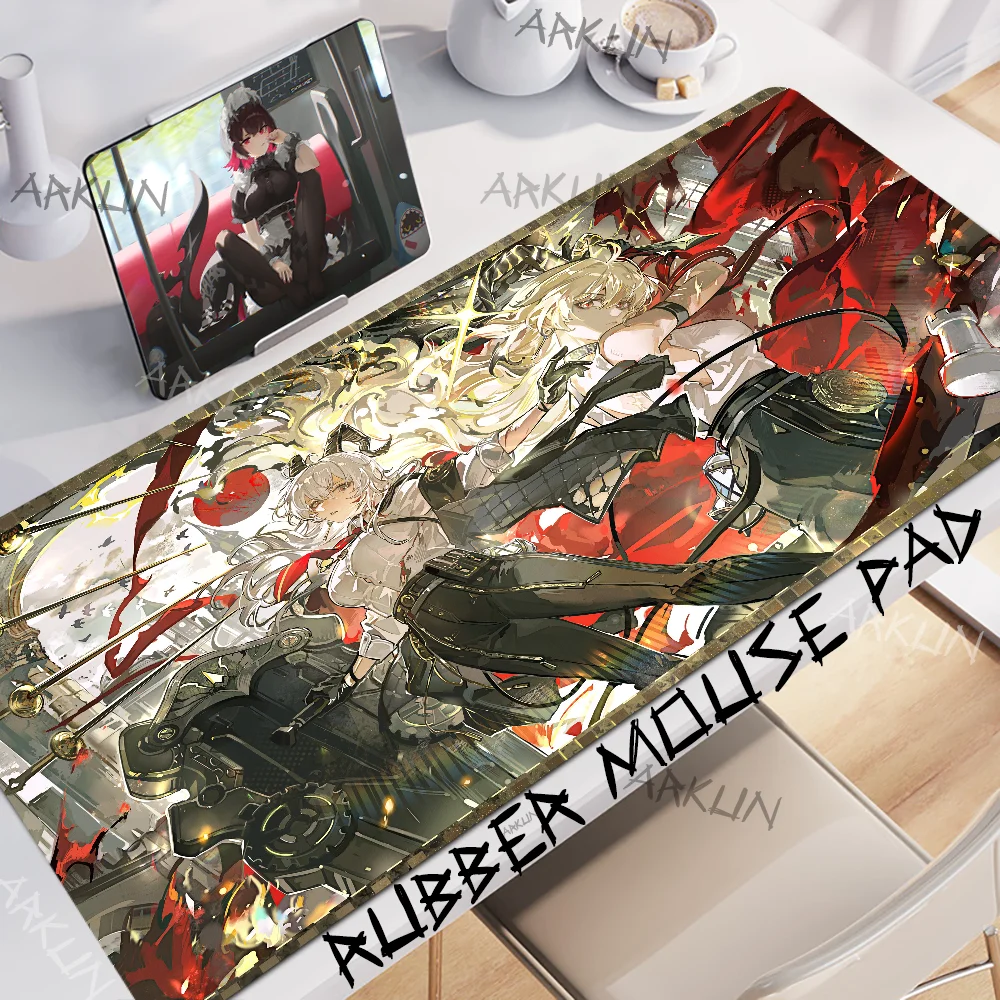 

Pretty Hot Kawaii Cool Zani Popular Wuthering Waves Mousepad Large Gaming Mouse Pad XXL 900X400 Gamer Computer Table Mat