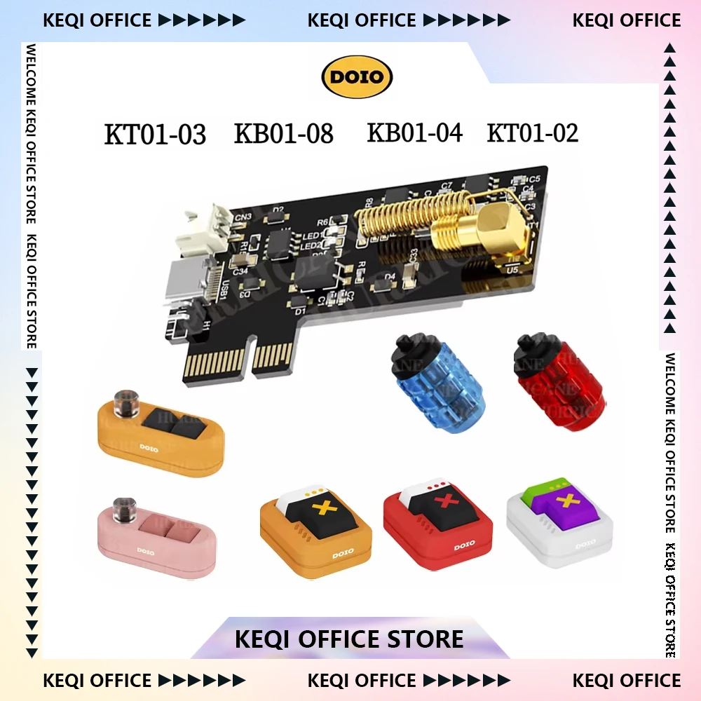 DOIO KT01-03 Empfängerende KT01-02/KB01-08/KB01-04 Desktop Wireless Externer Einschalter Plug-Play Tragbarer kostenloser Einbau Custom