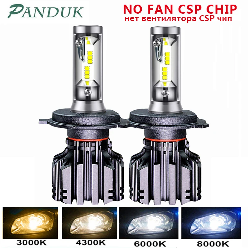 PANDUK светодиодные фары CSP 3000 лм H4 H7 LED H1 H3 H8 H11 Светодиодный 4300K 6000K 8000K 9005 светодиодный 9006 HB3 HB4 881 светильник 50 Вт 12 В
