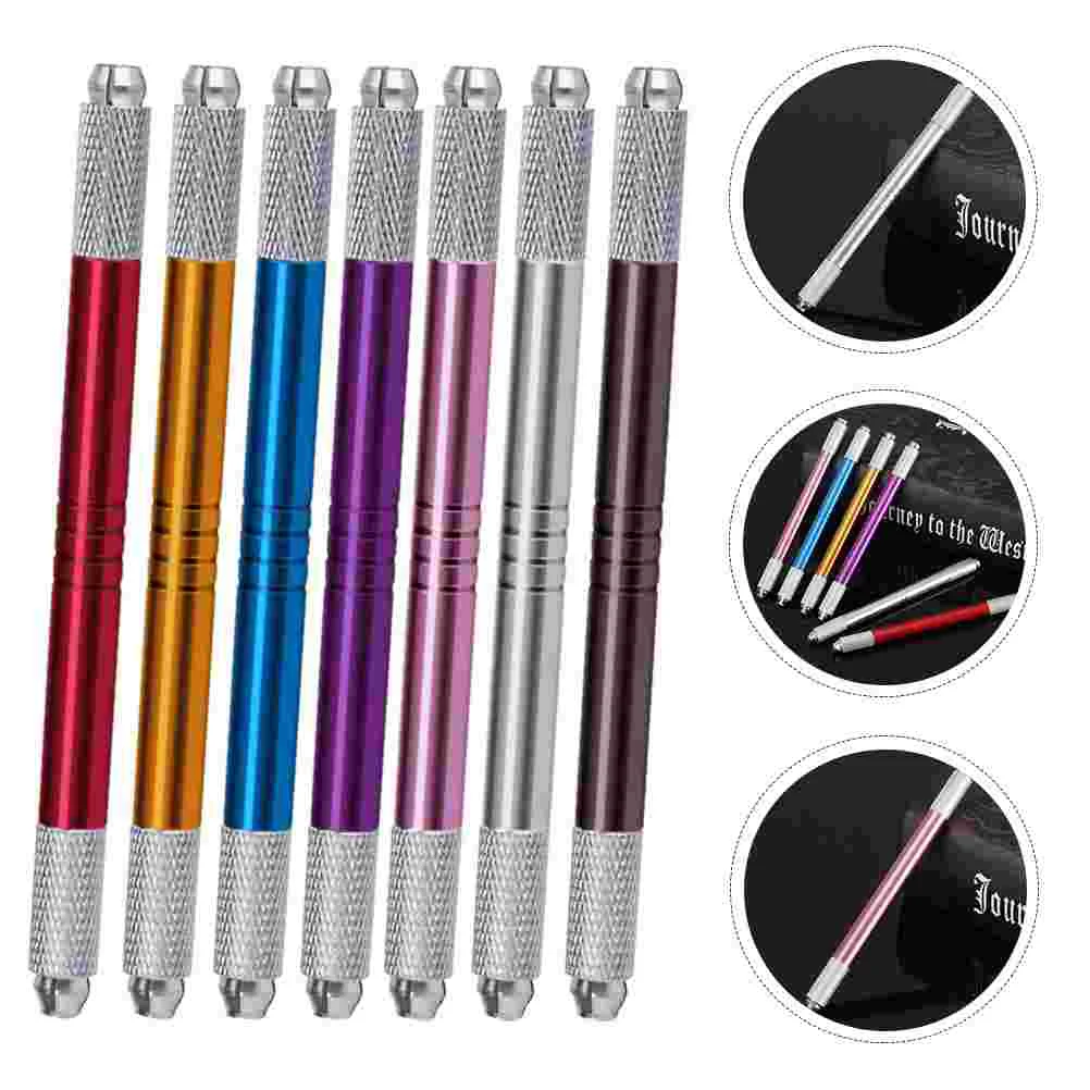 7 Pcs Eyebrow Tattoos Pen Manual Embroidery Makeup Tool Microblading Pencil Professional Beauty Accessory Easy