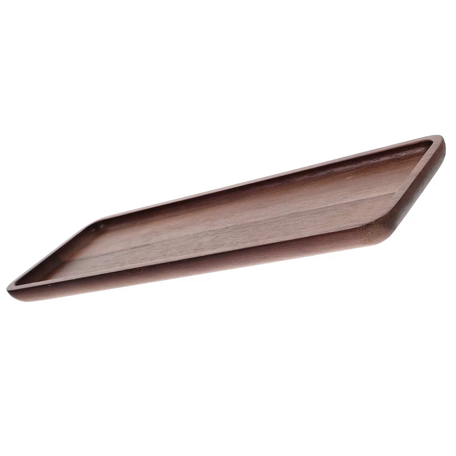 

Rectangular Tea 11x4x0.59inch Walnut Smooth Multi Functional Storage Plate Fruit Snack Serving Kitchen Wood Fruit Tray Household