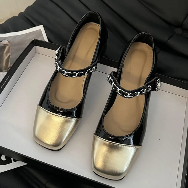 2026 Pearl Clasp Thick-Topped  - Women Formal Wear Black 评论和价格