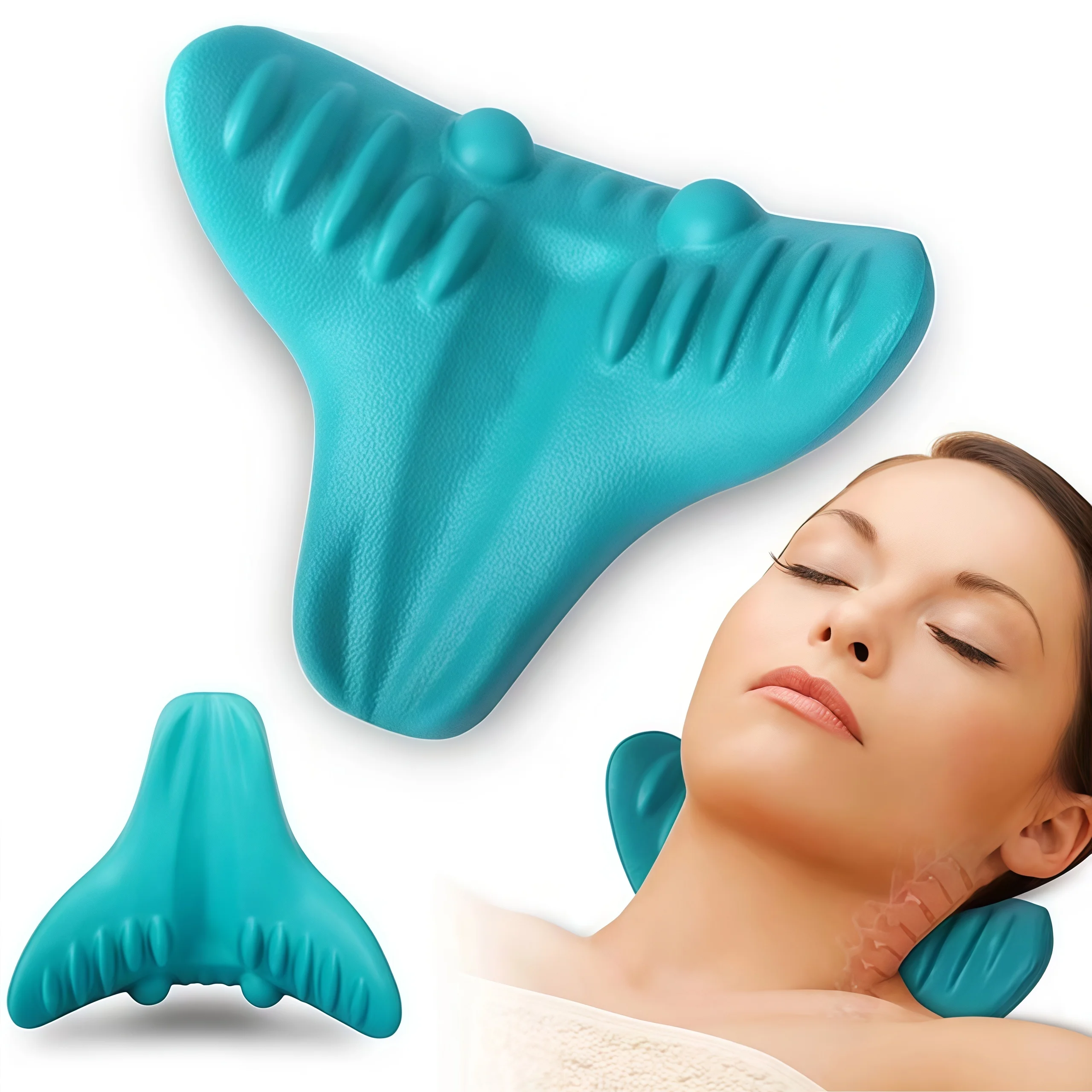 

Neck Shoulder Relaxer Portable Cervical Traction Device Neck Stretcher Neck Posture Corrector Pillow Cervical Spine Alignment