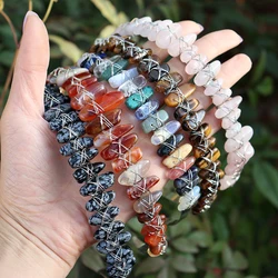 1PC Natural Crystal Quartz Crown Wicca Headband