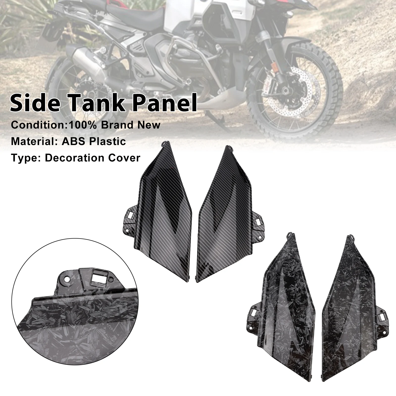 

Topteng Side Gas Tank Middle Panel Fairing Cowl For BMW R1300GS 2024-2025