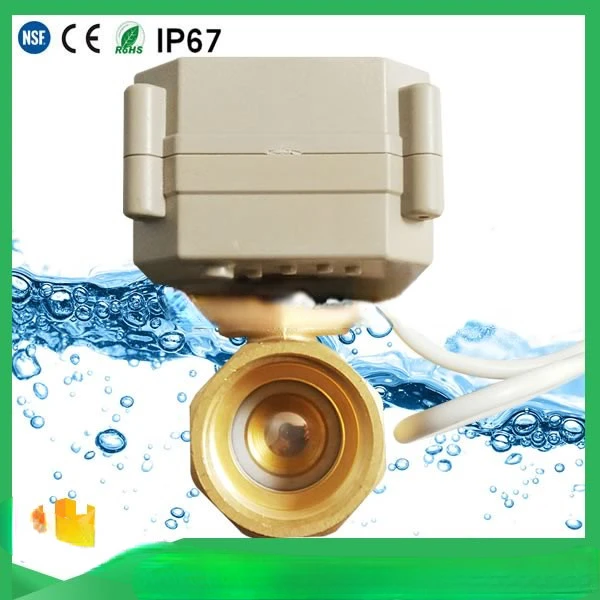 2 way 0-5V/0-10Vbrass  Modulating control Motorized Ball Valve