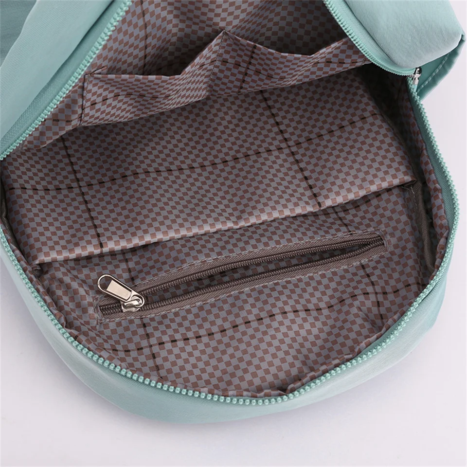 Fashion Backpack Women Nylon Cloth Waterproof Shoulder Bags School Bags For Teenage Girls Light Ladies Travel Backpack