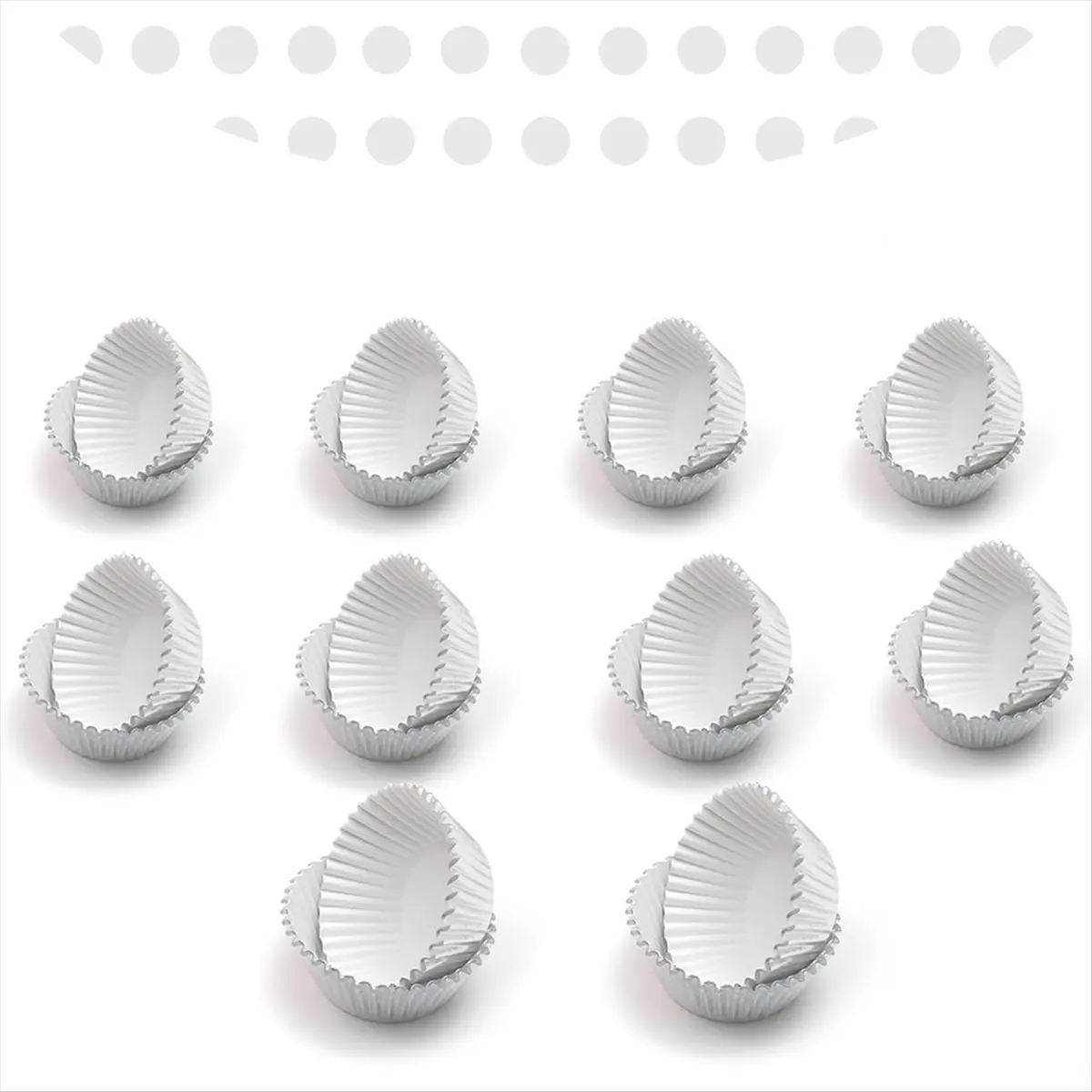 

ABPP Mini 500 шт. серебристые бумажные формочки для кексов, толстые и прочные, маслостойкие, бумажные формочки для маффинов A