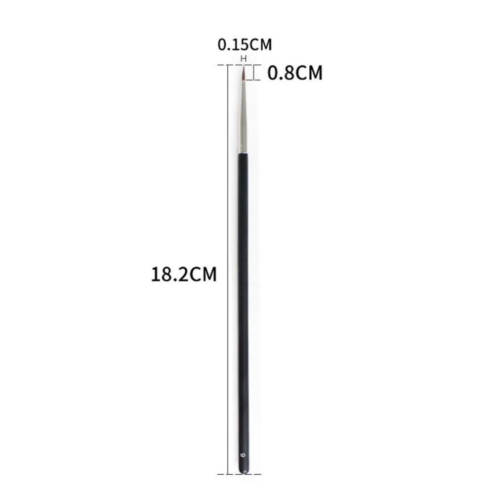 2Pcs Eyeliner Brush Eyebrow Brush Set Long Wooden Handle Makeup Tools for Eye Makeup Liquid Eyeshadow Application