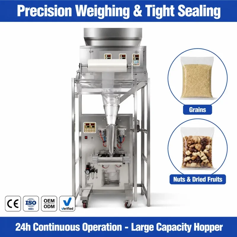 for SUS304 Multi Head Weighing Packaging Machine Automatic Rice Tea Coffee Bean Nut Dried Fruit Packing Equipment
