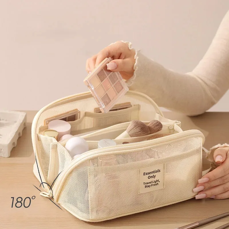 Makeup Organizer Female Toiletry Kit Bag Make Up Case Storage Pouch Luxury Lady Box Cosmetic Bag Organizer Bag for Travel Zip