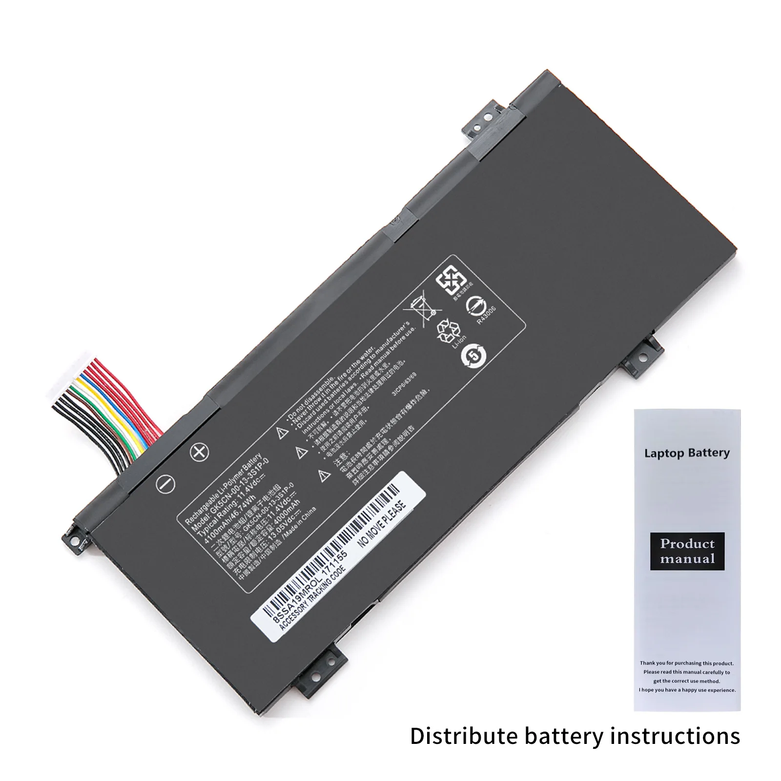 GK5CN-00-13-3S1P-0 Lithium Ion Laptop Battery 11.4V 4100MAH Batteries for MECHREVO X8TI Plus X8Ti-G X9TI-S X10Ti