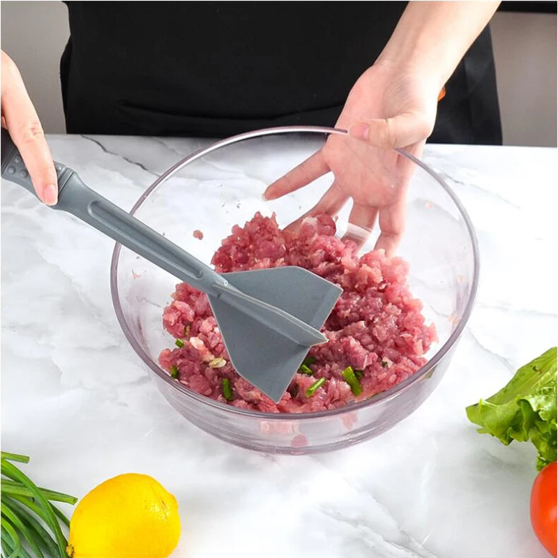 

Meat Chopper Hamburger Chopper Heat Resistant Nonstick Masher Smasher Nylon Ground Beef Turkey Potato Meat Chopper Cookware