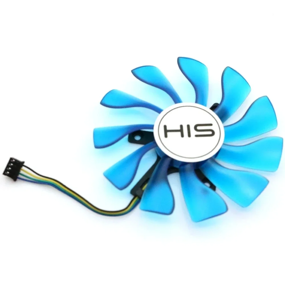 

86 мм DC12V 4-проводной 4-контактный для HIS RX460 550 560 560D iCooler OC ITX видеокарта VGA вентилятор