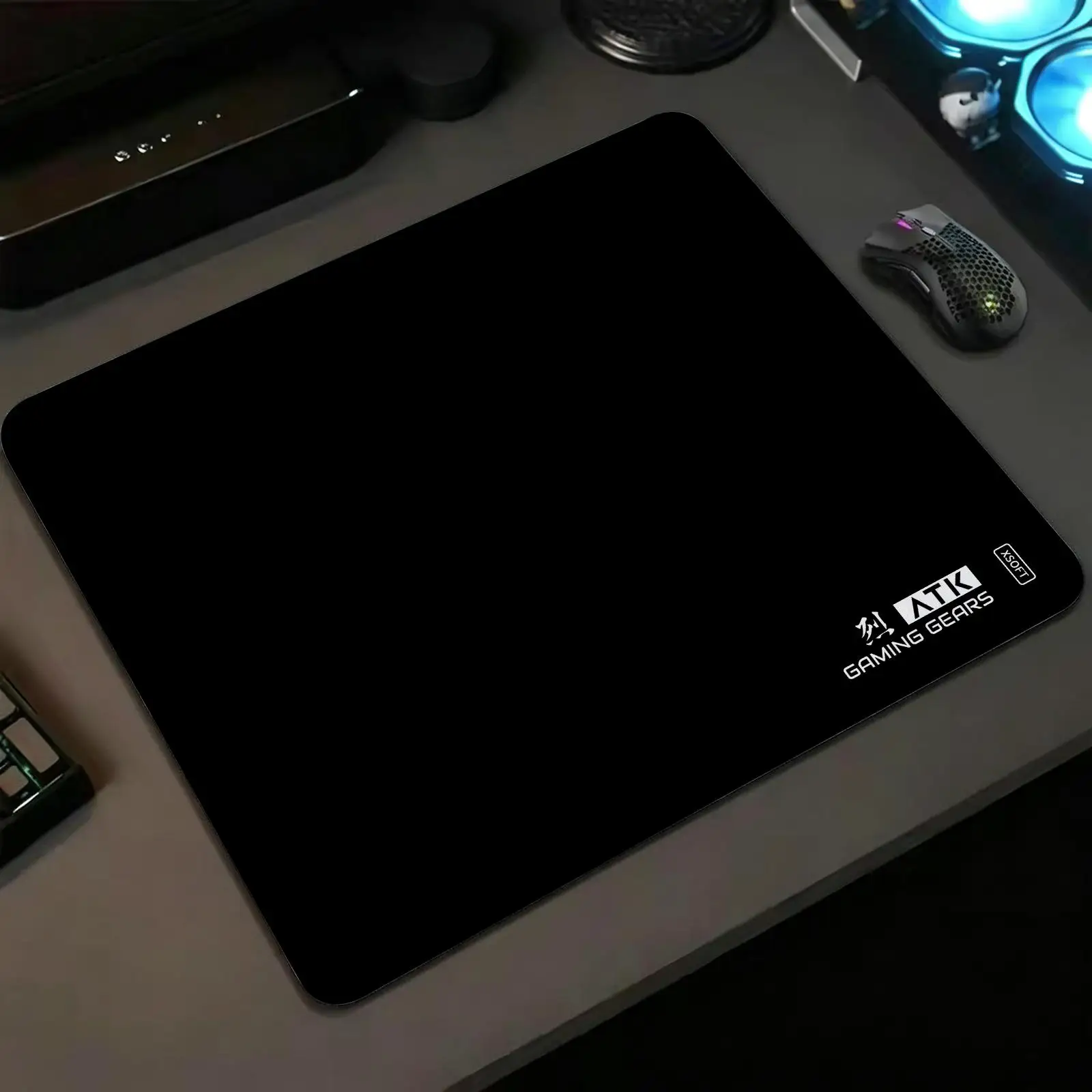 Mouse Pad Compact S/M‑L E‑Sports Pad, ATK Tough Stitched Border for Lightweight Portable Laptop and Office Gaming