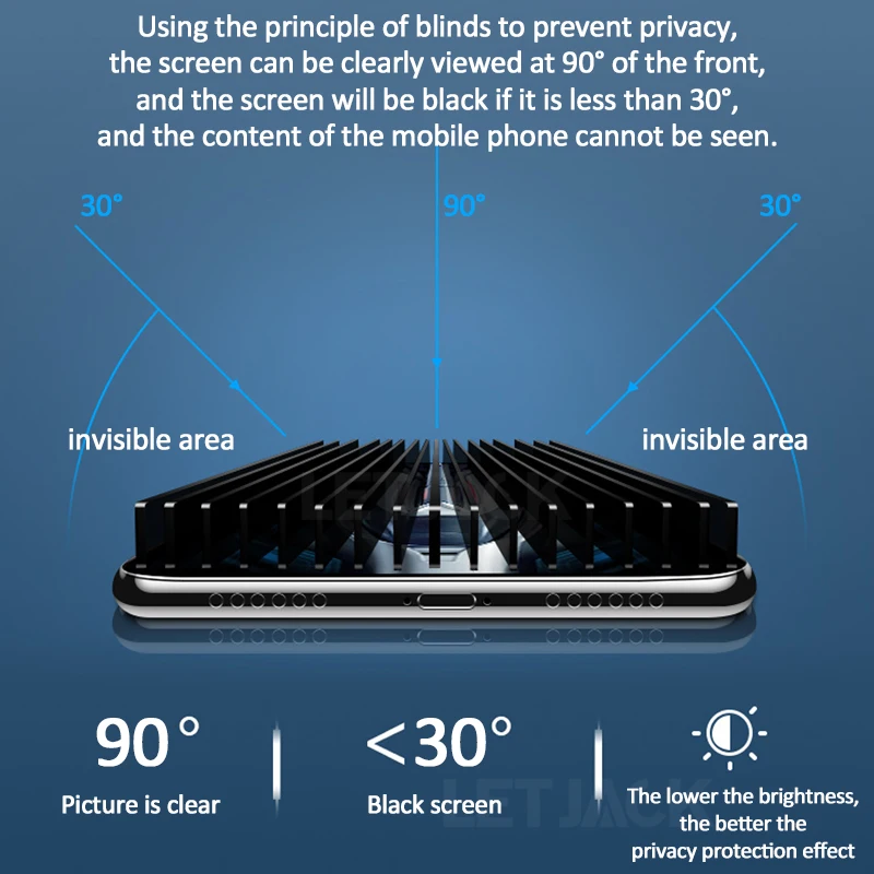 Vidro temperado anti-espião para telefone de honra, protetor de tela para honra 90, 70, lite, jogar, 40 plus, 7t, 6t pro, x9, x8, x7, x6, x5, 2 peças