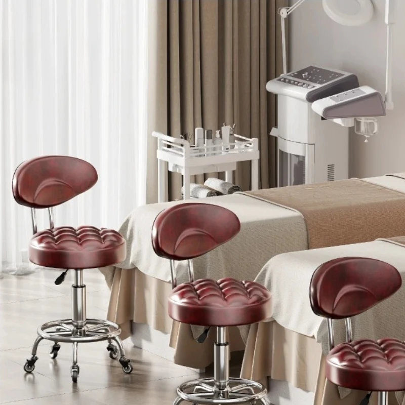 

Rotating Chair Salon Hair Stylist Barbershop Barber Chair Swivel Wheels Equipment Furniture Professional Rolling Silla Giratoria